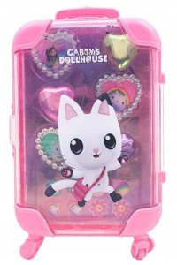 Zestaw Biżuteria Koci Domek Gabi 15w1 Walizka Etui + Pierścionki + Naklejki / Model: Kotek Panduś 4