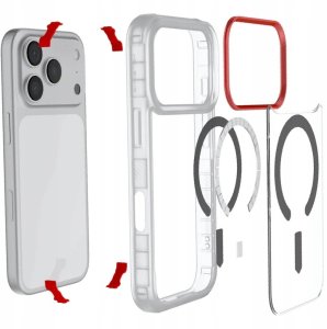 Etui Ghostek Covert MagSafe do iPhone 17 Pro przezroczysty 5