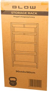 69-101# Regał magazynowy 75x30x150cm blow 7