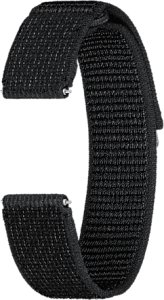 Pasek Do Samsung Galaxy Watch 4/ 4 Classic/ 5/ 5 Pro/ 6/ 6 Classic 20 Mm M/L Fabric Band One Click - Czarny 3
