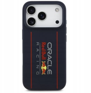 Etui Red Bull Silicone Oversize Vertical Logo MagSafe do iPhone 17 Pro Max granatowy 3