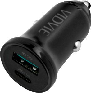 Ładowarka samochodowa 30 W USB + USB typu C z funkcją PowerDelivery i QuickCharge 2