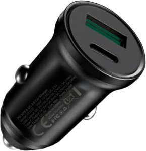 Ładowarka samochodowa 30 W USB + USB typu C z funkcją PowerDelivery i QuickCharge 4