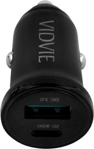 Ładowarka samochodowa 30 W USB + USB typu C z funkcją PowerDelivery i QuickCharge 5