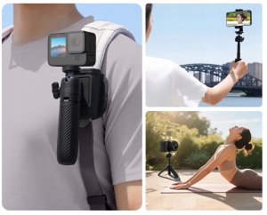 Mini Statyw Kijek Selfie Uchwyt Na Plecak 1/4"" Aparat Telefon / Ulanzi / Mt88 3