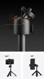 Mini Statyw Kijek Selfie Uchwyt Na Plecak 1/4"" Aparat Telefon / Ulanzi / Mt88 7