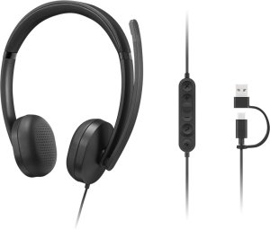 Lenovo VoIP Headset 5000 Zestaw słuchawkowy Przewodowa Opaska na głowę Biuro/centrum telefoniczne USB Type-C Czarny 15