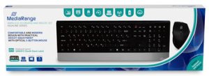 Klawiatura + mysz MediaRange Klawiatura Highline wireless Mysz czarny QWERTZ 4