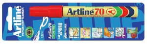 Permanent marker artline 70, rund, blå 2
