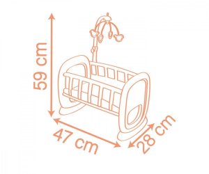 Smoby Baby Nurse Koyłska z karuzelą (7600220390) 2