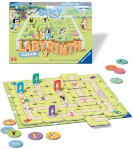 Ravensburger Gra planszowa Labyrinth: Junior Bluey 2