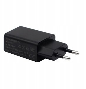 Denmen Ładowarka sieciowa USB + kabel USB - Typ-C 2.4A 12W Czarny DC01TB 3
