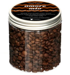 Kawa aromatyzowana o smaku AMORE MIO ziarnista ARABICA PREMIUM Cup&You 200g na prezent upominek dla kobiety mężczyzny faceta mamy taty żony męża 2