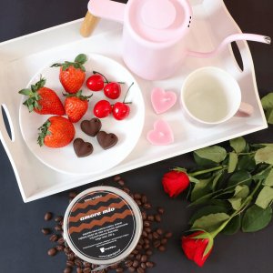 Kawa aromatyzowana o smaku AMORE MIO ziarnista ARABICA PREMIUM Cup&You 200g na prezent upominek dla kobiety mężczyzny faceta mamy taty żony męża 4