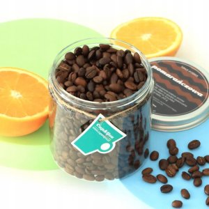 Kawa aromatyzowana o smaku POMARAŃCZY ziarnista ARABICA Cup&You 200g na prezent upominek dla kobiety mężczyzny faceta mamy taty żony męża 4