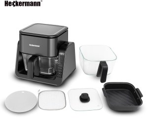Frytkownica beztłuszczowa Heckermann Frytkownica beztłuszczowa AF538T 1700W 4L z płytą grzewczą 11