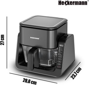 Frytkownica beztłuszczowa Heckermann Frytkownica beztłuszczowa AF538T 1700W 4L z płytą grzewczą 12