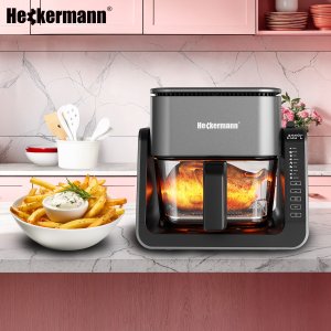 Frytkownica beztłuszczowa Heckermann Frytkownica beztłuszczowa AF538T 1700W 4L z płytą grzewczą 2