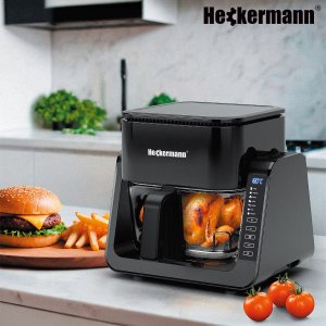 Frytkownica beztłuszczowa Heckermann Frytkownica beztłuszczowa AF538T 1700W 4L z płytą grzewczą 3