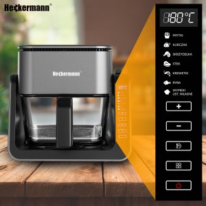 Frytkownica beztłuszczowa Heckermann Frytkownica beztłuszczowa AF538T 1700W 4L z płytą grzewczą 5