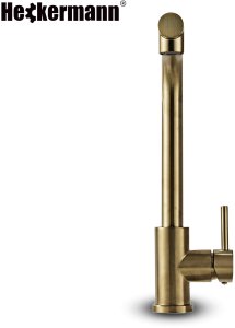 Bateria kuchenna Heckermann SZ-888 Złota Kran do zlewu z wyciąganą wylewką 11