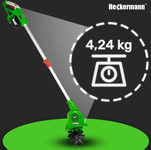 Glebogryzarka akumulatorowa 4 ostrza kultywator Heckermann AMGG155 6