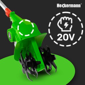 Glebogryzarka akumulatorowa 4 ostrza kultywator Heckermann AMGG155 8