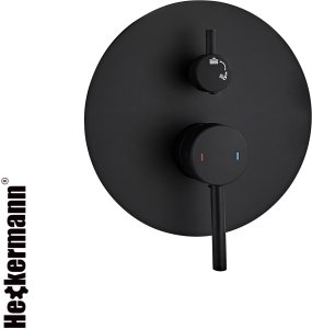 Zestaw wannowy podtynkowy Heckermann H400 Czarny Bateria wannowo prysznicowa 11