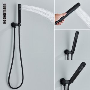 Zestaw wannowy podtynkowy Heckermann H400 Czarny Bateria wannowo prysznicowa 2