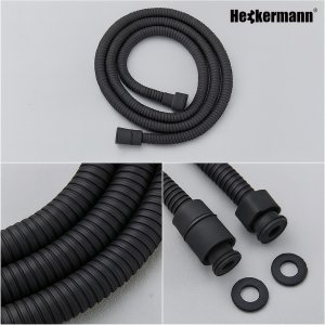 Zestaw wannowy podtynkowy Heckermann H400 Czarny Bateria wannowo prysznicowa 5