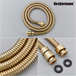 Bateria wannowa Heckermann Zestaw wannowy podtynkowy H400 Złoty Bateria wannowo prysznicowa 6