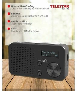 Radio Telestar TELESTAR TOP 100 czarny DAB+Radios Portable Radio 2