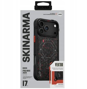 Etui Skinarma Vektor do iPhone 17 Pro Max Magnetic Charging czarny 5