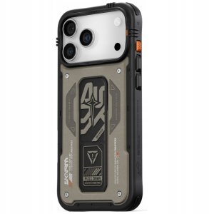 Etui Skinarma Aegis do iPhone 17 Pro Max Magnetic Charging + Grip Stand szary 2