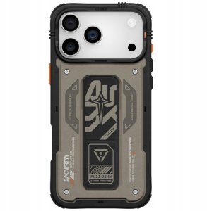 Etui Skinarma Aegis do iPhone 17 Pro Max Magnetic Charging + Grip Stand szary 3