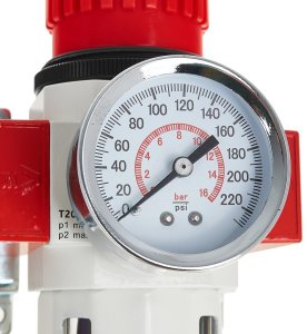 Reduktor powietrza z odwadniaczem filtrem i manometrem 1/2" (10) 5