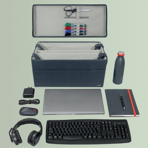 Leitz LEITZ Torba do dzielenia biurka z pokrywką szara 200x260x465 (BxHxT) 5