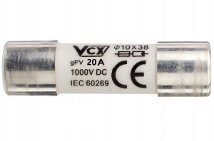 VCX Wkładka bezpiecznikowa gPV 10x38 20A DC CF 10PV 20A 6