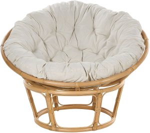 Zestaw 2 foteli ogrodowych z poduszkami SALVO Rattan Naturalny 5