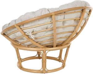 Zestaw 2 foteli ogrodowych z poduszkami SALVO Rattan Naturalny 6