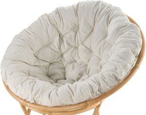 Zestaw 2 foteli ogrodowych z poduszkami SALVO Rattan Naturalny 9