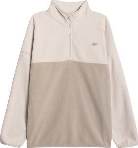 Bluza polarowa damska 4F F421 kremowa 4FWAW25TFLEF42112S L 2