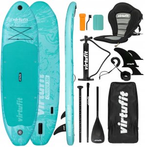 VIRTUFIT DESKA SUP CRUISER 305 Z SIEDZISKIEM I AKCESORIAMI TURKUSOWY 4