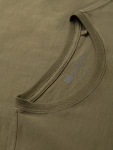 Longsleeve męski z miejskim nadrukiem  oliwkowy V1 OM-LSPT-0131 XL 6