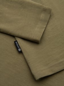 Longsleeve męski z miejskim nadrukiem  oliwkowy V1 OM-LSPT-0131 XL 8