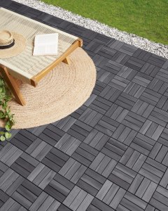 Płytki tarasowe ACERENZA Certyfikowane drewno akacjowe Szary 2