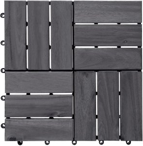 Płytki tarasowe ACERENZA Certyfikowane drewno akacjowe Szary 6