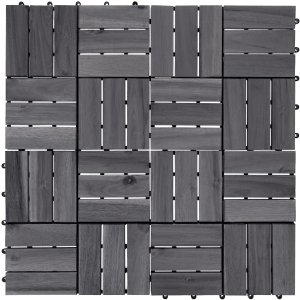 Płytki tarasowe ACERENZA Certyfikowane drewno akacjowe Szary 8