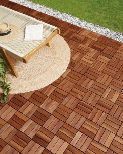 Płytki tarasowe ACERENZA Certyfikowane drewno akacjowe Brązowy 2