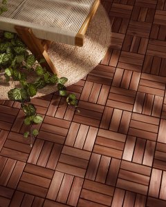 Płytki tarasowe ACERENZA Certyfikowane drewno akacjowe Brązowy 5